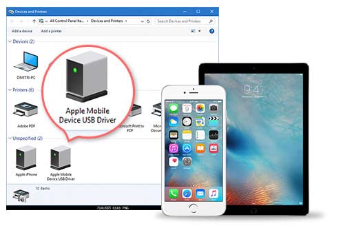 Missing apple mobile device usb driver